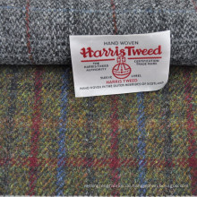 Bestseller-Design rot blau kariert 100% Wolle Harris Tweed Blazer Stoff